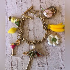 Betsey Johnson Asian Tropical Charm Bracelet